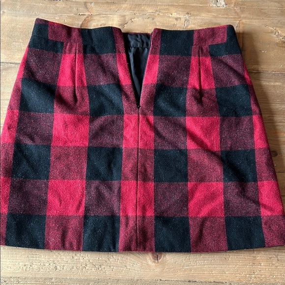 J. Crew Vintage Red and Black Mini Pencil Skirt, Y2K, Size 2 - Picture 1 of 3